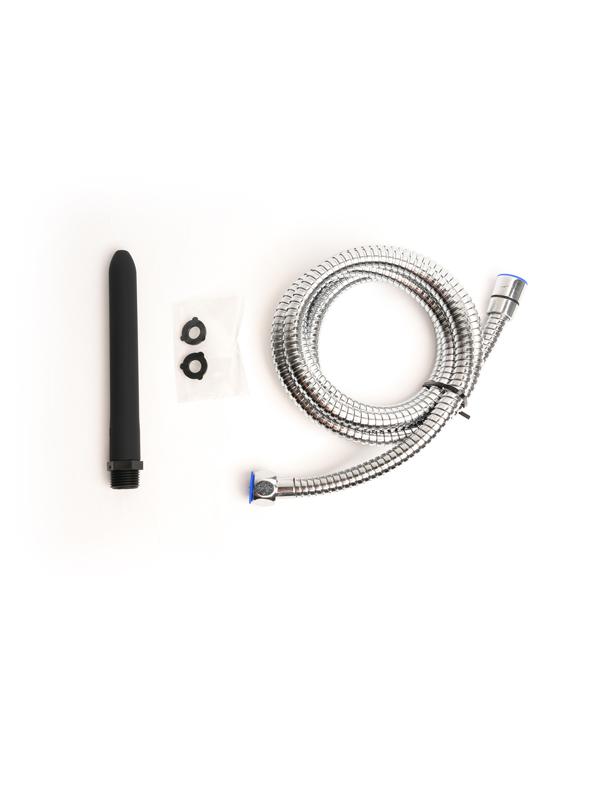 Sport Fucker Hydro Shot Travel Kit - Black 15 cm Clearning Nozzle with 1.8m Flex Hose Connection