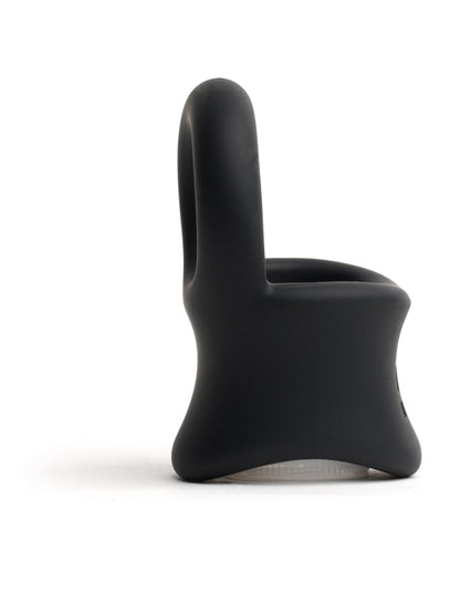 Sport Fucker Baller Ring - Black Liquid Silicone Cock Ring with Ball Stretcher