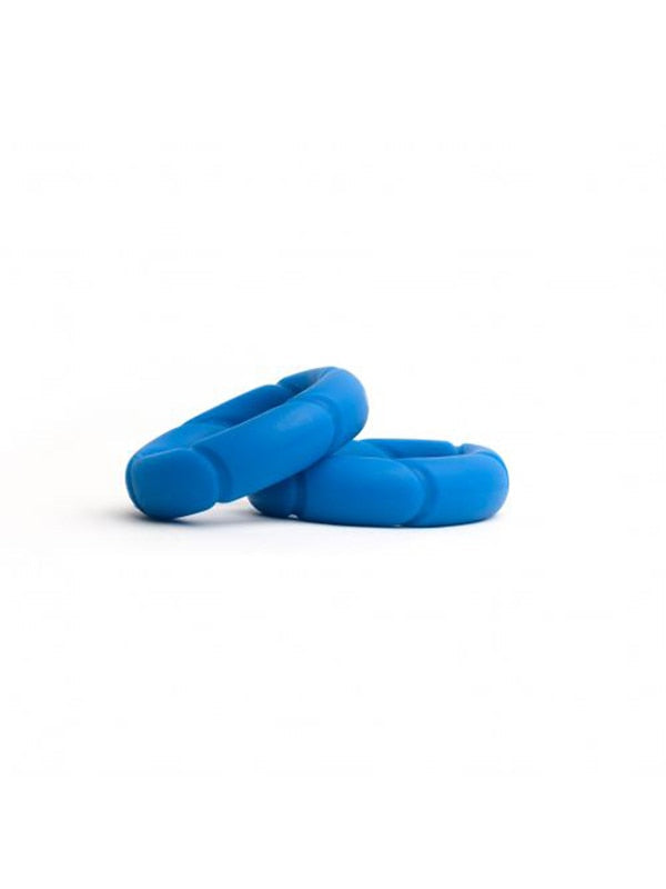 Sport Fucker Ready Rings - Blue Cock Rings - 2 Pack