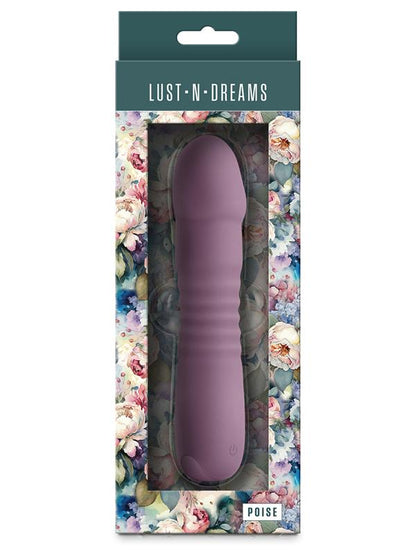 Lust-n-Dreams - Poise - Mauve - Purple 17.3 cm USB Rechargeable Thrusting Vibrator