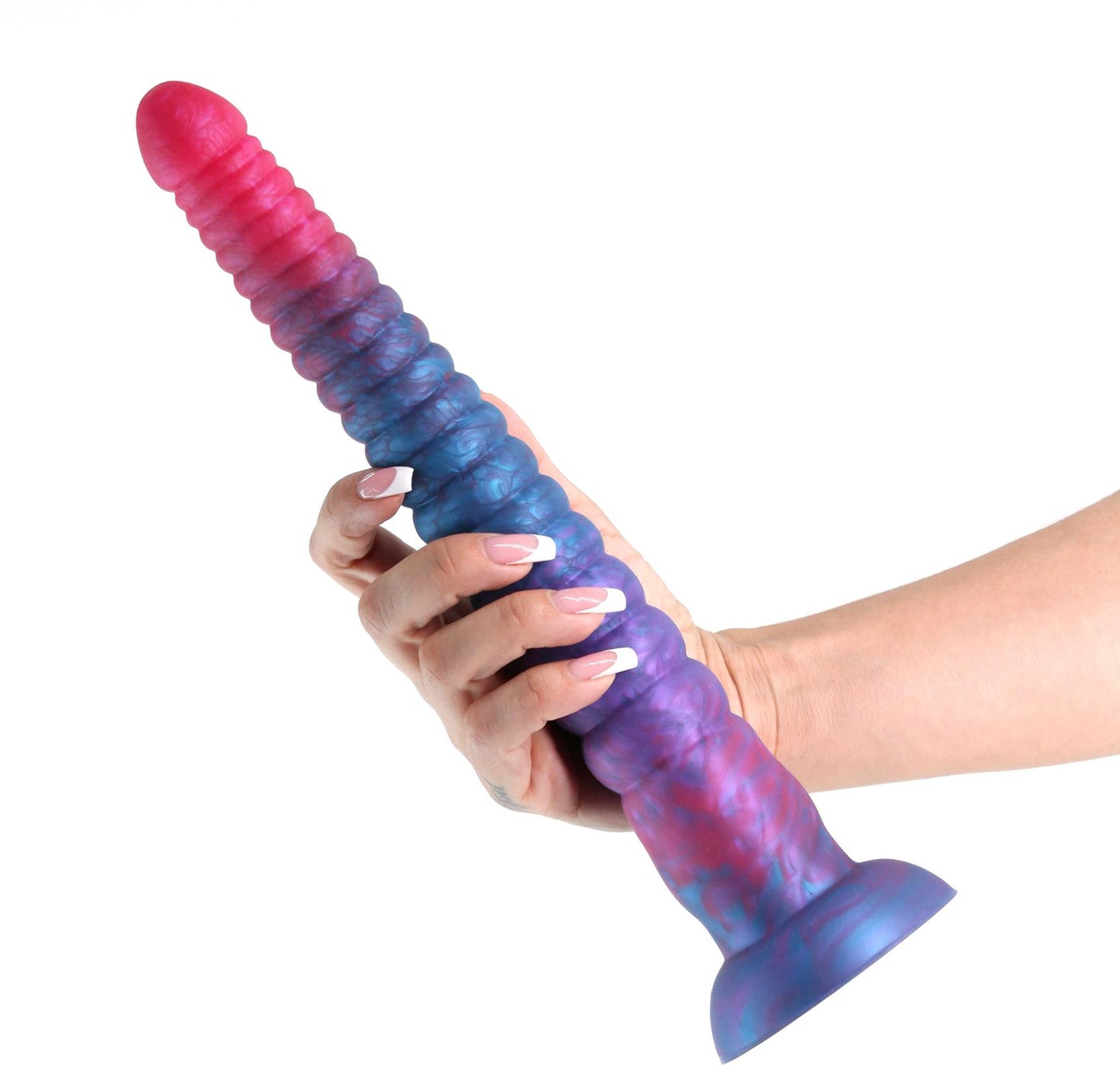 Colours Stacked - 12'' Dildo - Pink/Blue - Pink/Blue 30.6 cm Fantasy Dildo