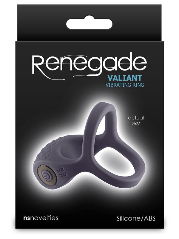 Renegade Valiant - Grey - Grey USB Rechargeable Cock Ring