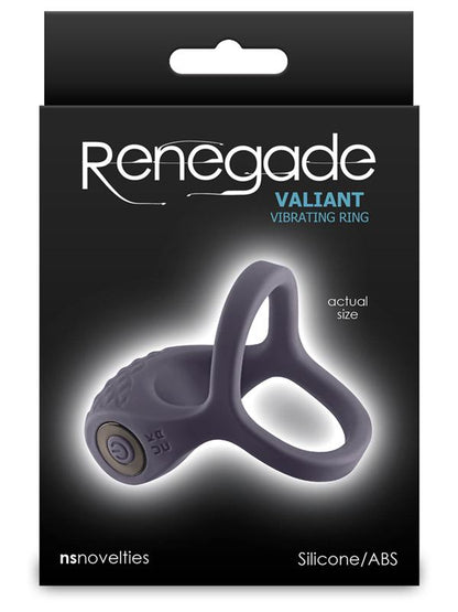 Renegade Valiant - Grey - Grey USB Rechargeable Cock Ring