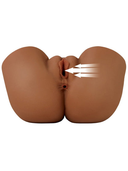 PDX Elite Back That Ass Up - Brown - Brown USB Rechargeable Auto Mega Masturbator
