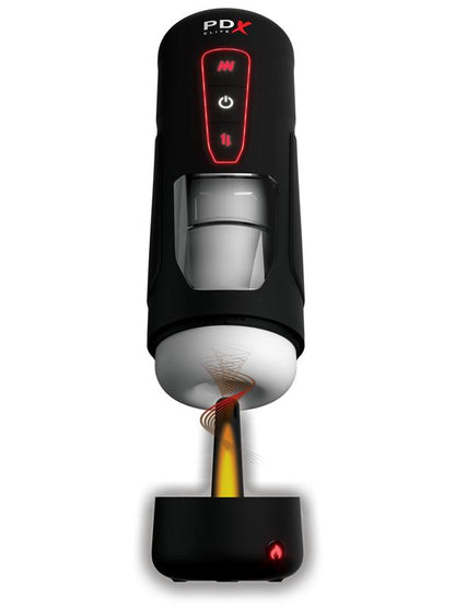 PDX Elite Milk Me Hotter - USB Rechargeable Thrusting Heating & Vibrating Auto Stroker
