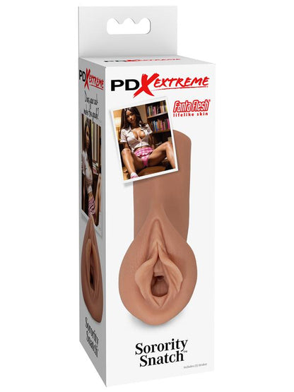 Pipedream Extreme Toyz Sorority Snatch - Brown - Brown Vagina Stroker
