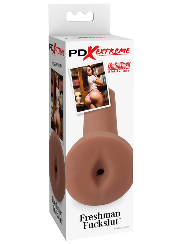 Pipedream Extreme Toyz Freshman Fuckslut - Brown - Brown Ass Stroker