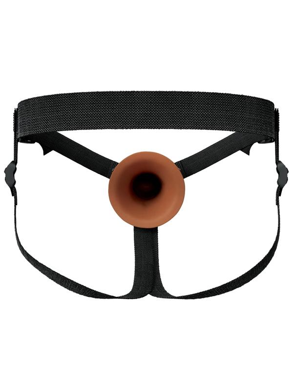 FX Elite 7'' Silicone Hollow Strap-On - Tan - Tan 17.8 cm Hollow Strap-On