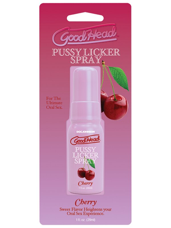 GoodHead Pussy Licker Spray - Cherry - Cherry Flavoured Spray - 29 ml Bottle