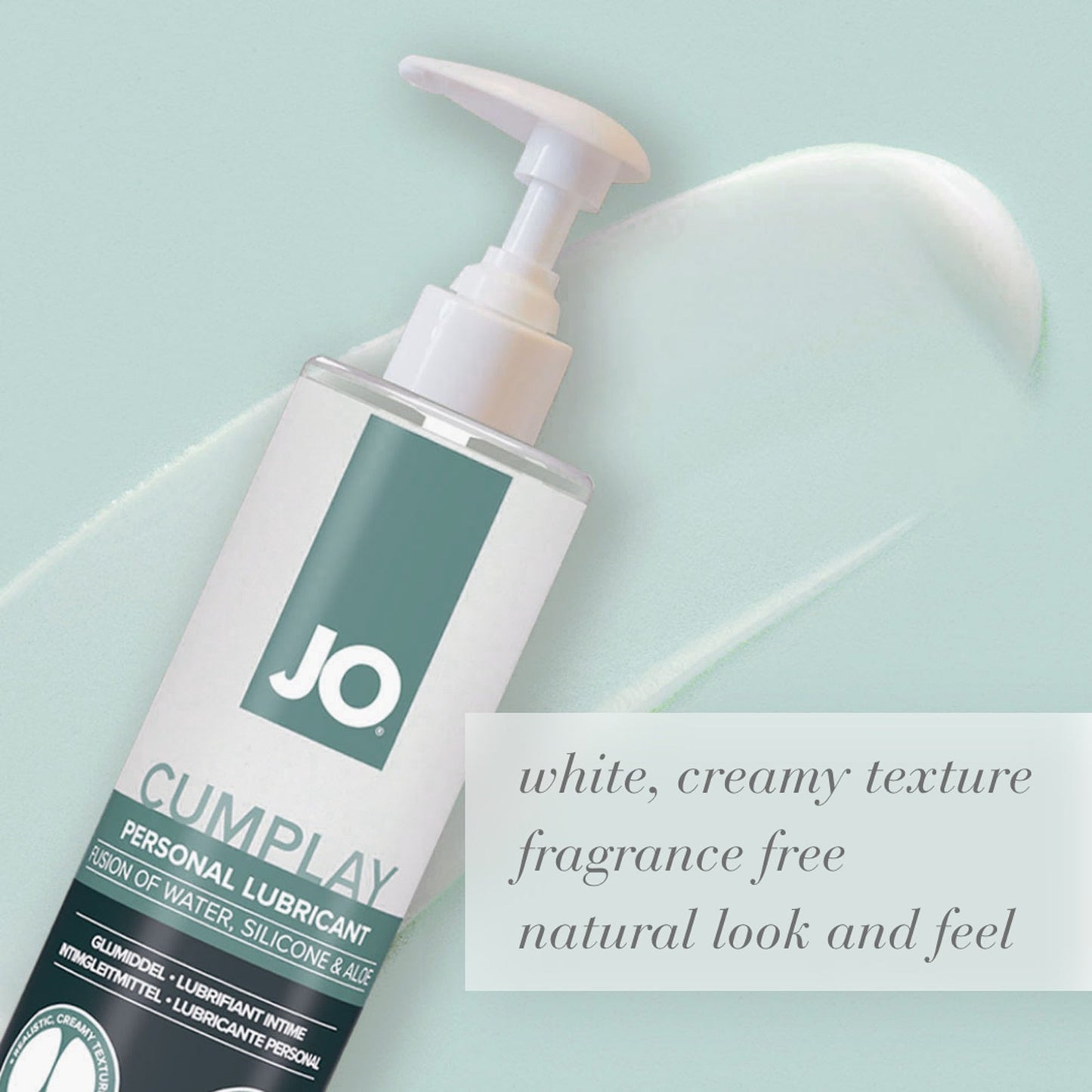 JO Cumplay Lube - 240 mL - Cum Style Lubricant - 240 ml Pump Bottle