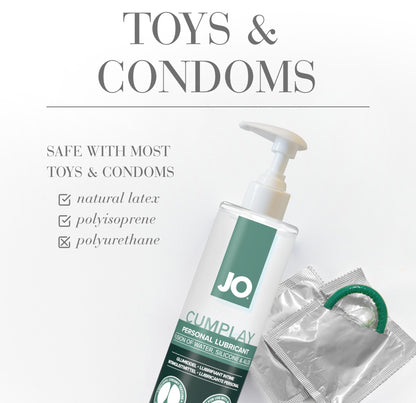 JO Cumplay Lube - 240 mL - Cum Style Lubricant - 240 ml Pump Bottle