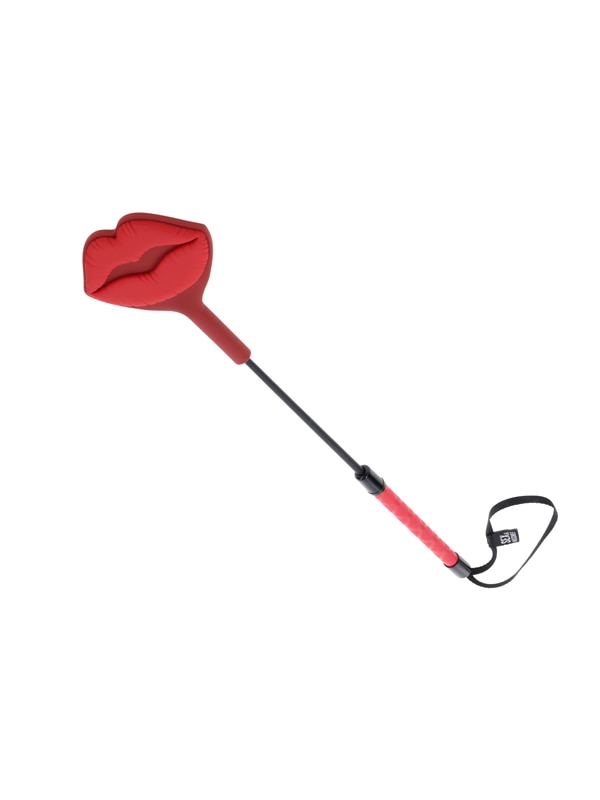 S&M Exs & Ohs Kiss Crop - Red Silicone Tipped Crop Whip