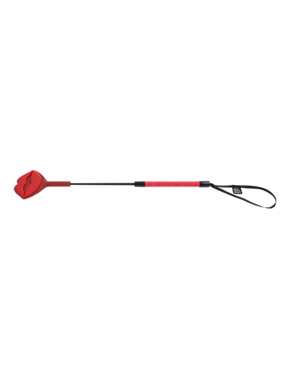 S&M Exs & Ohs Kiss Crop - Red Silicone Tipped Crop Whip