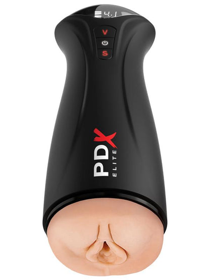 PDX Elite Fuck-Gasm - Flesh - USB Rechargeable Sucking & Vibrating Auto Stroker