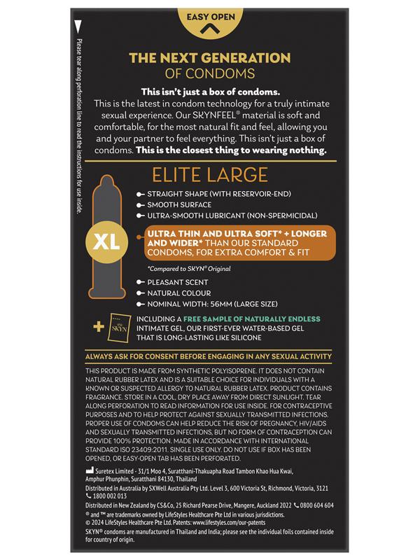 Skyn Elite large Condoms