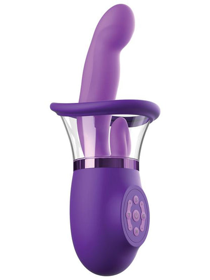 Fantasy For Her Ultimate Pleasure Pro Plus - Purple USB Rechargeable Sucking Licking & Flicking Vibrator