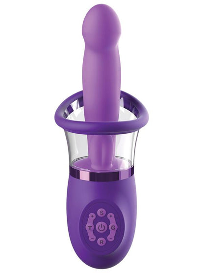 Fantasy For Her Ultimate Pleasure Pro Plus - Purple USB Rechargeable Sucking Licking & Flicking Vibrator