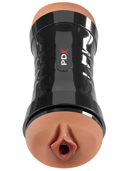PDX Wet Pussies Super Flip-A-Pussy Over - Brown - Brown Dual Ended Stroker (Vagina & Ass)