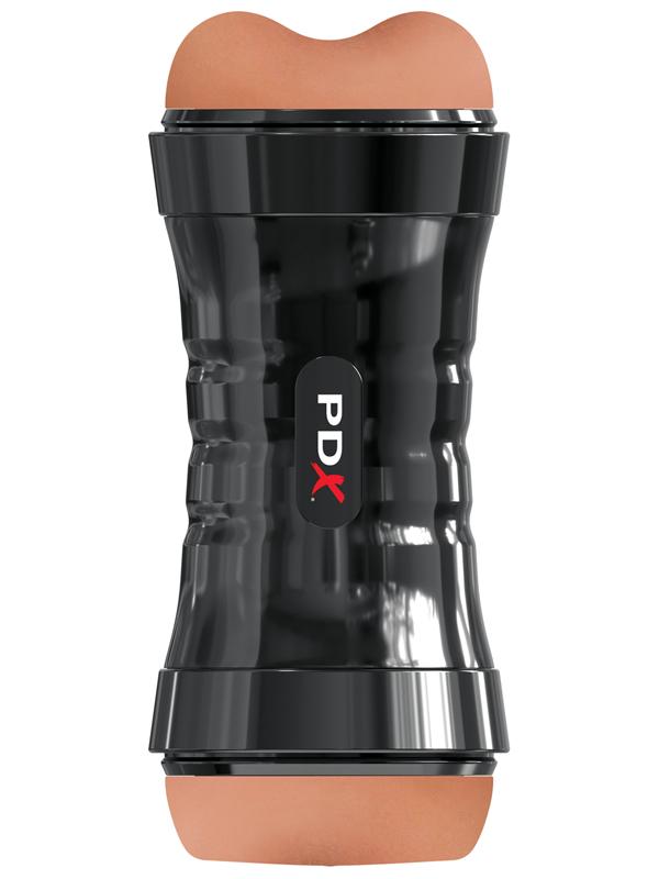 PDX Wet Pussies Super Flip-A-Pussy Over - Brown - Brown Dual Ended Stroker (Vagina & Ass)