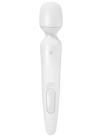 Satisfyer Wand-erland - White - White/Rose Gold USB Rechargeable Massage Wand