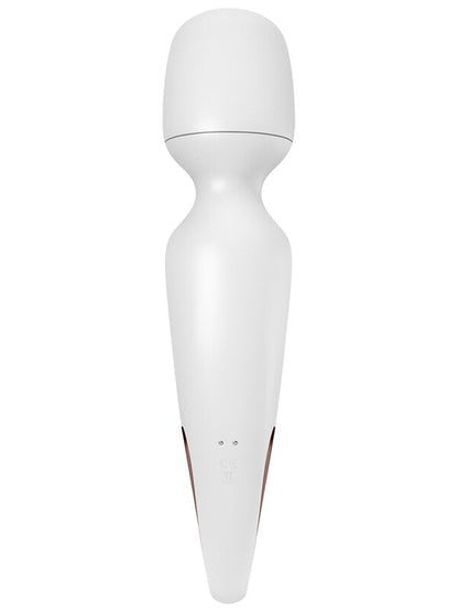 Satisfyer Wand-erland - White - White/Rose Gold USB Rechargeable Massage Wand