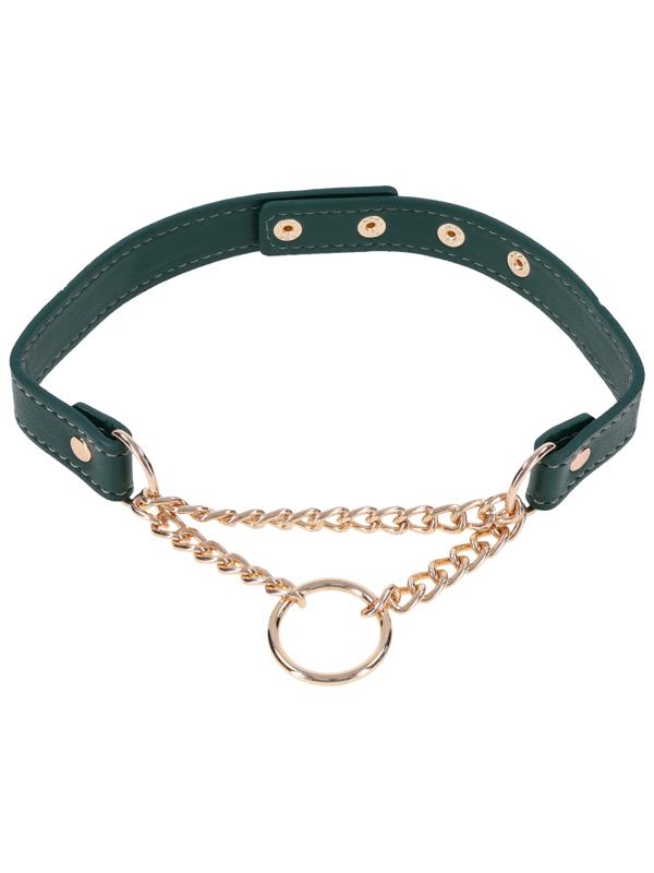 Sex & Mischief Indica Day Collar - Green/Gold Collar