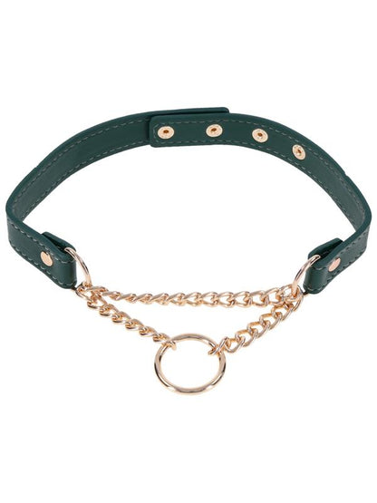 Sex & Mischief Indica Day Collar - Green/Gold Collar