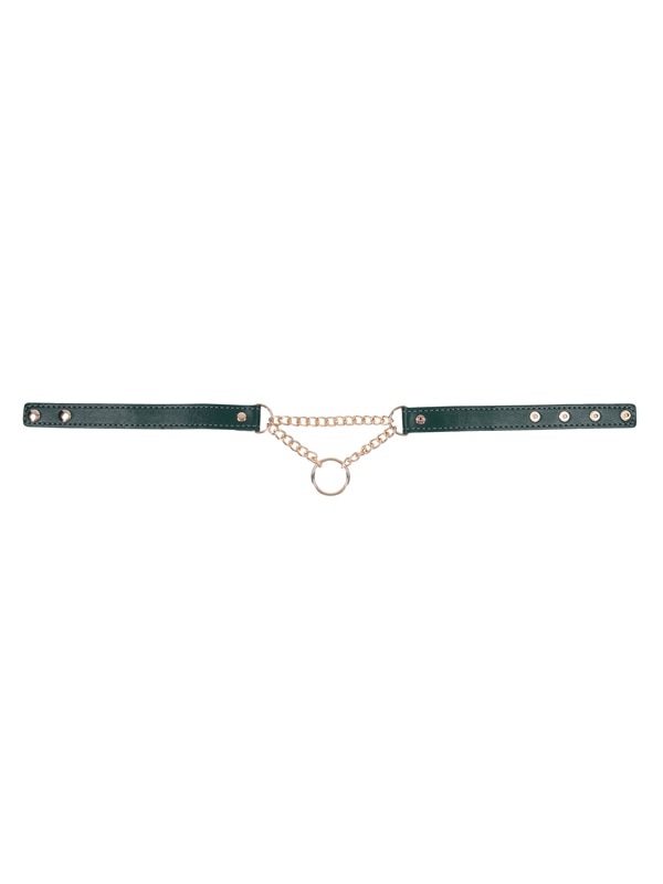Sex & Mischief Indica Day Collar - Green/Gold Collar