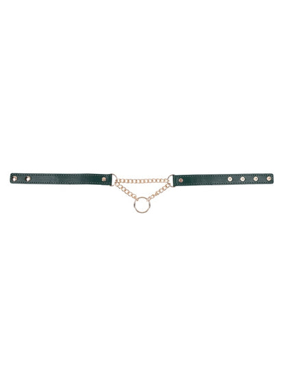 Sex & Mischief Indica Day Collar - Green/Gold Collar