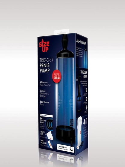 Size Up Trigger Penis Pump - Clear Penis Pump