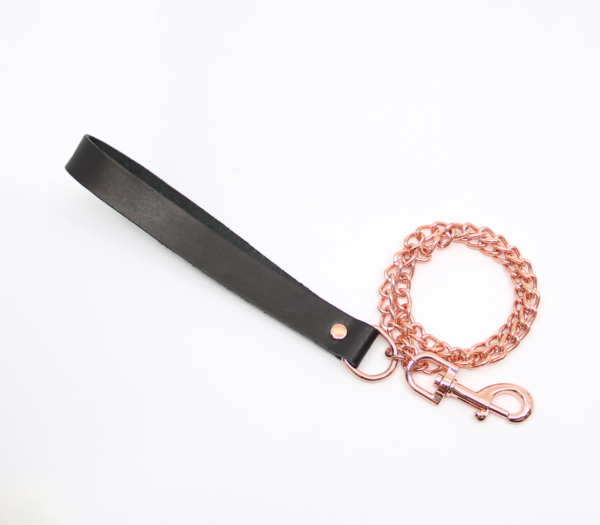 Lea048 Leather & Chain Lead