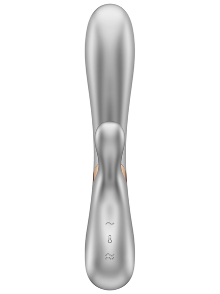 Satisfyer Hot Lover Silver/Champagne Incl. Bluetooth And App Rabbit Vibrator