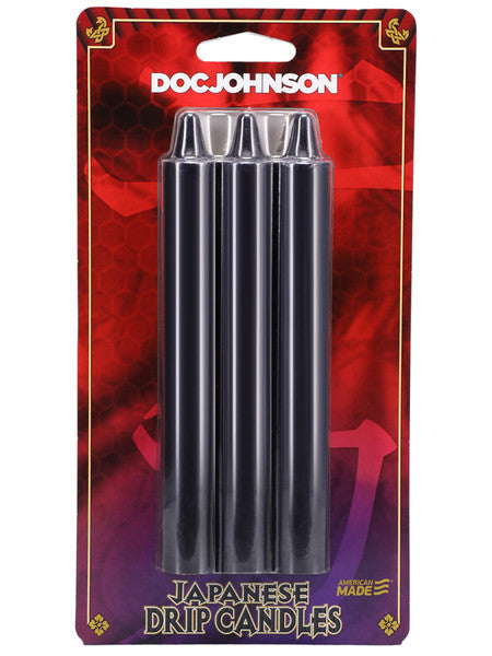 Japanese Drip Candles 3 Pack - Red