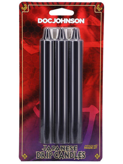 Japanese Drip Candles 3 Pack - Red
