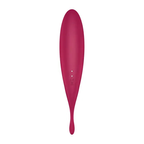 Satisfyer Twirling Pro+ App Control  Vibrator - Dark Red