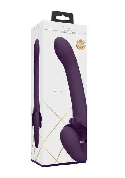 Satu Clitoral Stimulation Vibrator W/ Three 10-Function New Generation F1 Motors