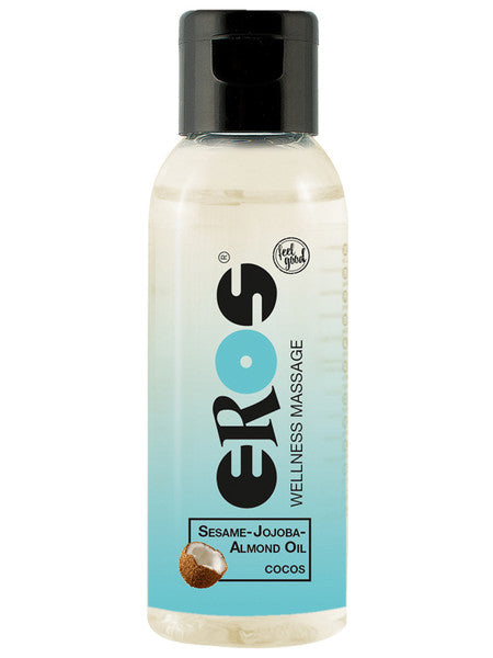 Eros Wellness Massage Oil Three Pack Vanilla Caramel And Cocos 50ml