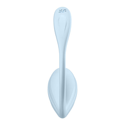 Satisfyer Smooth Petal - Light Blue - Light Blue USB Rechargeable Wearable Stimulator with App Control