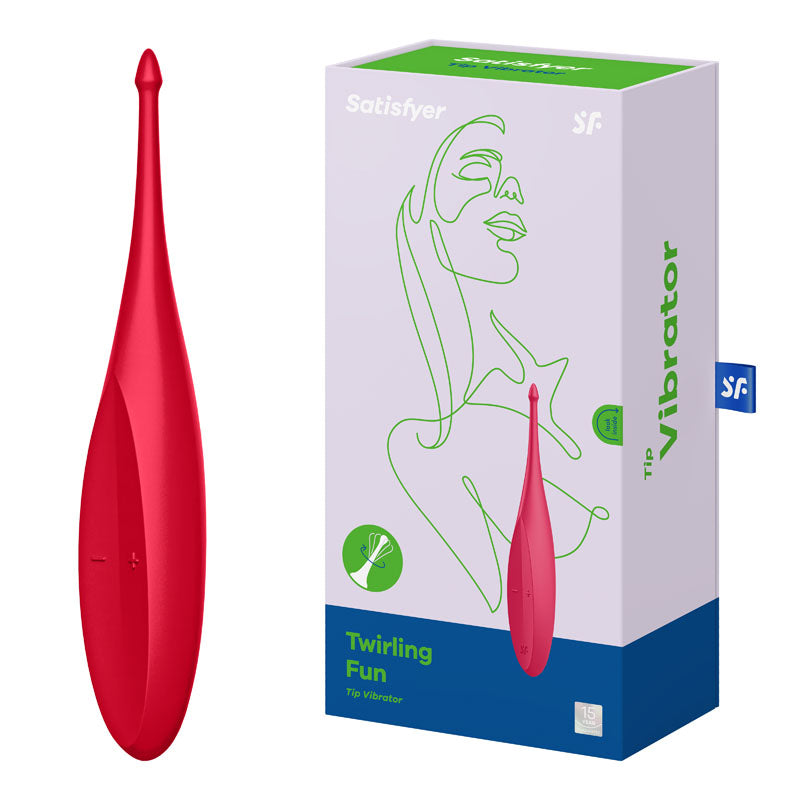 Satisfyer Twirling Fun Poppy Red Clitoral Vibrator