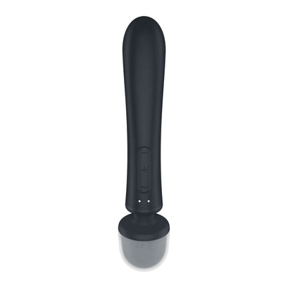 Satisfyer Triple Lover - Grey USB Rechargeable Rabbit Vibrator and Massage Wand
