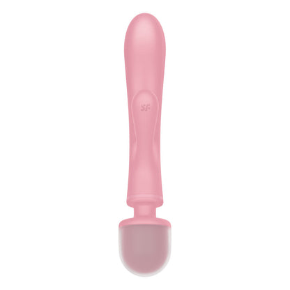 Satisfyer Triple Lover - Pink USB Rechargeable Rabbit Vibrator and Massage Wand