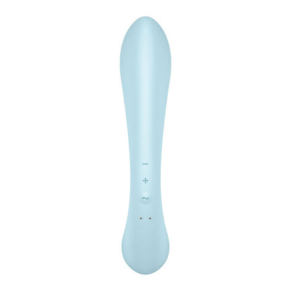 Satisfyer Triple Oh - Light Blue USB Rechargeable Rabbit Vibrator