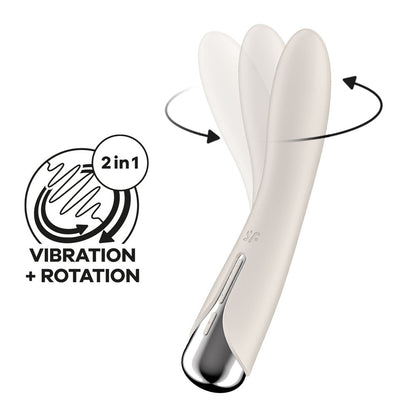 Satisfyer Spinning Vibe 1 - Blue - Blue 17.8 cm USB Rechargeable Rotating Vibrator