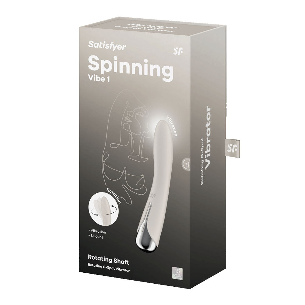 Satisfyer Spinning Vibe 1 - Blue - Blue 17.8 cm USB Rechargeable Rotating Vibrator