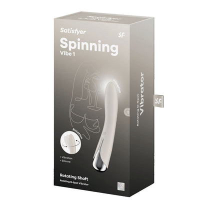 Satisfyer Spinning Vibe 1 - Blue - Blue 17.8 cm USB Rechargeable Rotating Vibrator