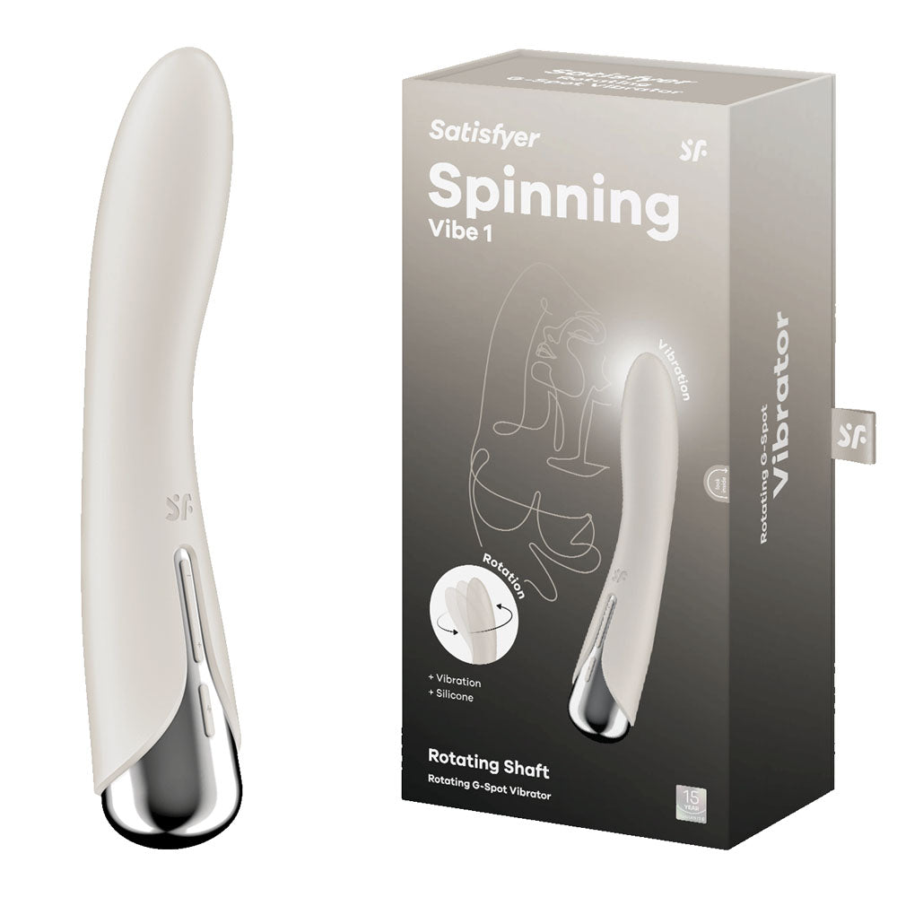 Satisfyer Spinning Vibe 1 - Blue - Blue 17.8 cm USB Rechargeable Rotating Vibrator