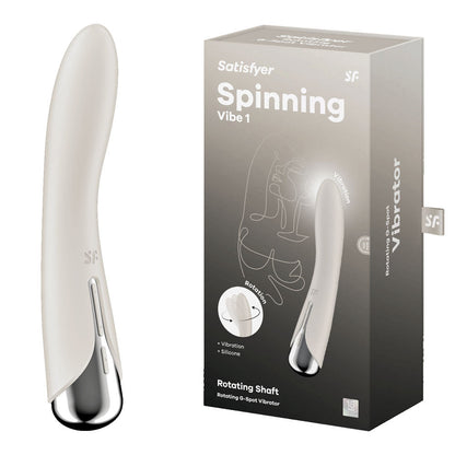 Satisfyer Spinning Vibe 1 - Blue - Blue 17.8 cm USB Rechargeable Rotating Vibrator