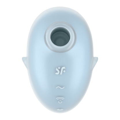 Satisfyer Cutie Ghost - Blue - Blue USB Rechargeable Air Pulse Stimulator