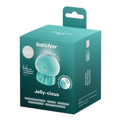 Satisfyer Jelly-cious - Green - Green USB Rechargeable Air Pulse Stimulator