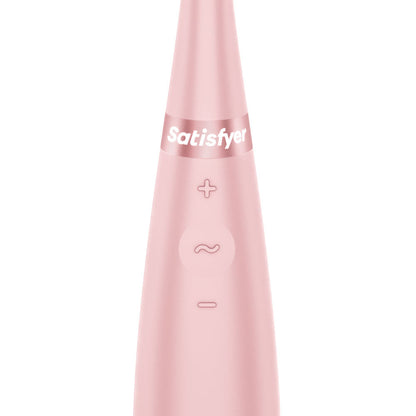 Satisfyer Tip Tease - Rose - Rose USB Rechargeable Vibrator with Twirling Tip